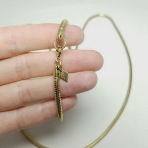 Vintage Sarah Coventry Long Snake Chain Necklace, Gold Tone, Over 30 Inches Long